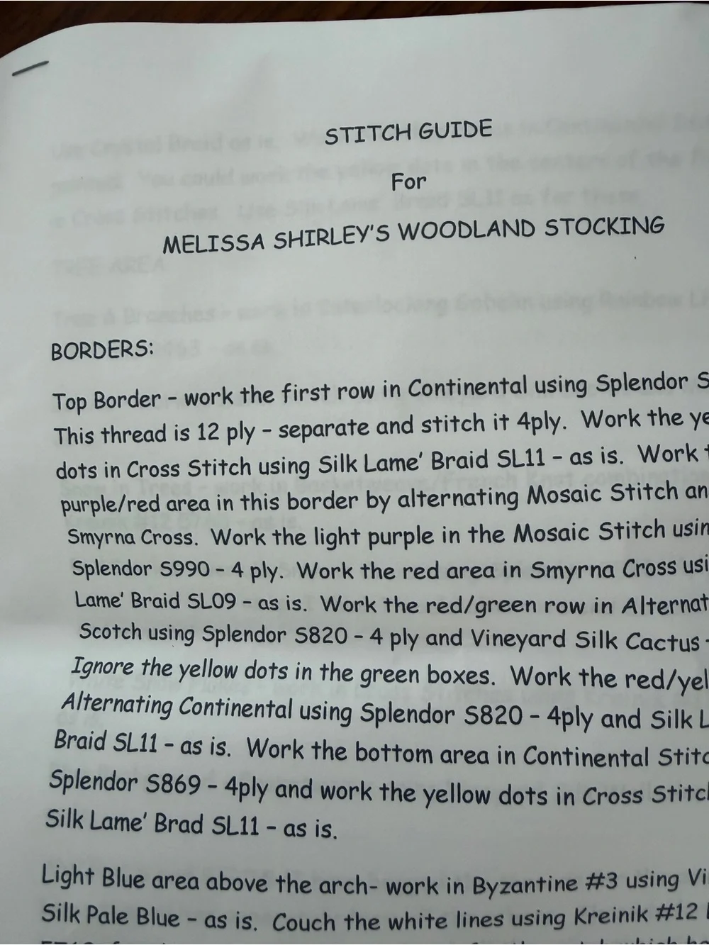 Needlepoint XL stocking- threads, guide and frame - Picture 2 of 6
